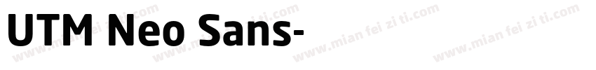UTM Neo Sans字体转换
